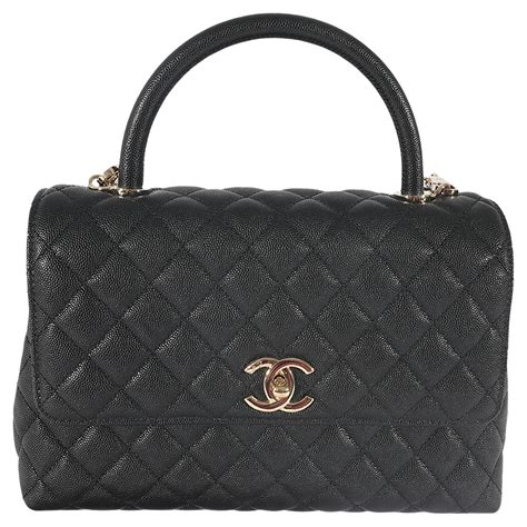 chanel coco top handle medium|Chanel coco handle price.